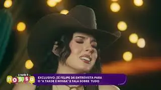 Zé Felipe recebe o SCC SBT no camarim e fala sobre tudo | Cotidiano | A Tarde É Nossa