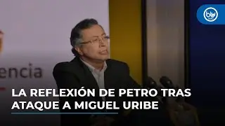 Primera reacción de Petro a atentado contra Miguel Uribe: 