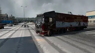 Везу Новогодние подарки детям на Scania Stremline из Лиона в Нюрнберг.ETS2.#ets2#scania #новыйгод.