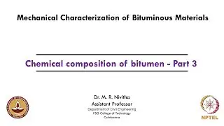 Chemical composition of bitumen - Part 3