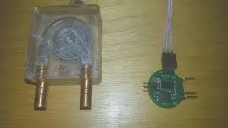 Мини помпа из мотора 2.5 HDD на драйвере DRV10987 (прототип)