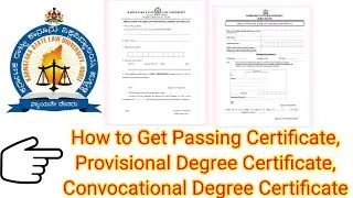 How to Get a Passing Certificate, Convocation Certificate and Provisional Degree Certificate 2024