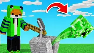 Minecraft, But breaking blocks spawn mobs 