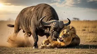 Lion vs Buffalo &ndash; The Most Brutal Hunt Ever Caught on Camera!