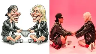 Apt Apateu Rose & Bruno Mars APT | Funny Drawing Memes