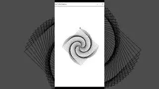 Square Spiral Using Python #shorts #python