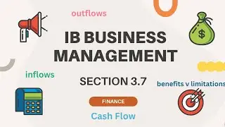 IB Business Management section 3.7 cash flow, inflows, outflows, benefits, limitations, forecast