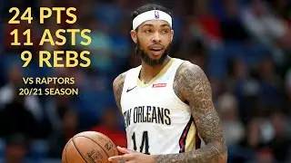 Brandon İngram 24 Pts 11 Asts 9 Rebs Highlghts vs Raptors 12/23/20 | NBA 20/21 Season