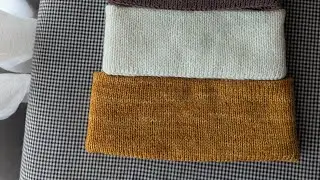 Picking up stitches to create a double folded brim
