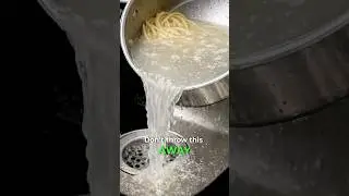 Don&rsquo;t throw away pasta water - here&rsquo;s why #lifehacks #cookingtips #food