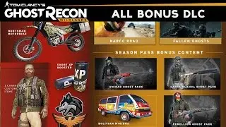 Ghost Recon Wildlands - All DLC Weapons/Outfits/Vehicles (Including Season Pass) Gold & Deluxe DLCs