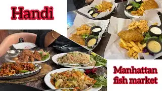 আজকে কোথায় কোথায় খেলাম বলুন তো| Handi Restaurant & Manhattan fish market| Food Vlog|Chinese Food