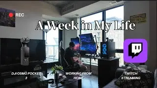 Week in My Life | DJI Osmo Pocket 3 | Work From Home  | Streaming | Coaching