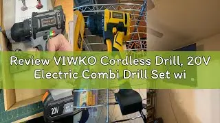 Review VIWKO Cordless Drill, 20V Electric Combi Drill Set with 2.0Ah Rechargeable Battery, 42 Pcs Ac