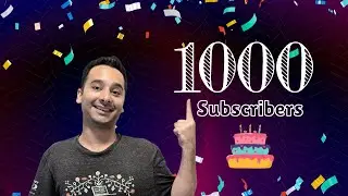 We've just hit 1k subscribers! Let's celebrate 🎉