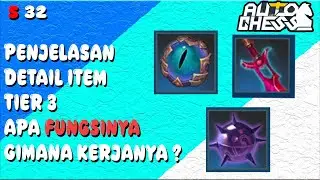 FUNGSI ITEM DETAIL ITEM TIER 3 ! PEMULA BOLEH SIMAK  ! TUTORIAL  AUTO CHESS INDONESIA