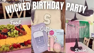 WICKED BIRTHDAY PARTY 💚🩷✨ Party decor, food, and what I got my 12-year-old for her birthday