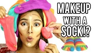 Beauty Busters: Poop or Woop? MAKEUP WITH A SOCK!