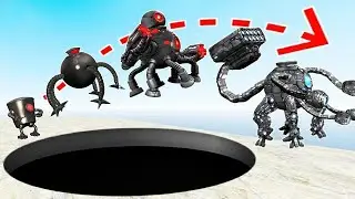 Who has the Longest Jump in Omnidroid Robot ? Garry's Mod Showcase
