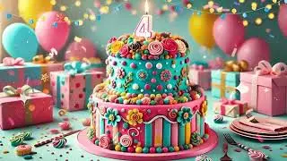 Happy Birthday Song Video 💙 Sweet Meaningful Melody Blue Birthday Celebration