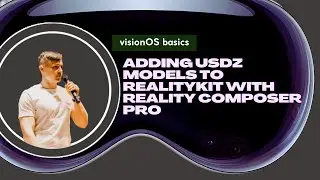 visionOS basics: add USDZ model into RealityKit using Reality Composer Pro