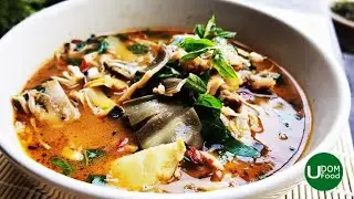 Cooking some Banana Blossoms with Chicken Curry | Banana flower recipe | Tom Yum Huapee | ASMR