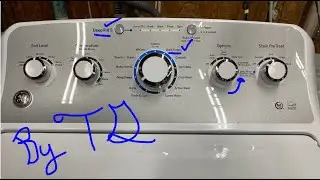 GE Top Load Washer GTW500ASNWS - Cycle Dark Colors, Deep Fill, Deep Rinse, request TG