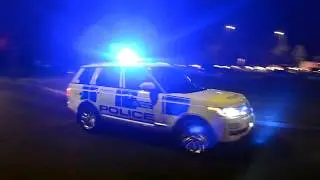 Metropolitan Police Escorting Donald Trump's Presidential Motorcade, NATO 2019.