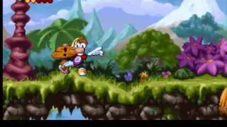 rayman 1 walkthrough (part 19) -  the dream forest anguish lagoon second time (high quality)