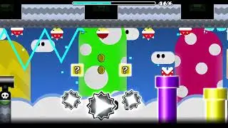 Insane Demon Super Mario Wave Geometry Dash 2.2