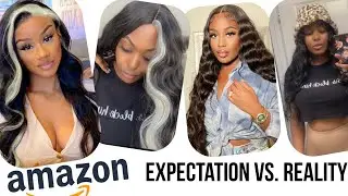 Amazon Synthetic Wig Try On | Under $30