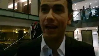 Richard Fleeshman after Ghost world premiere