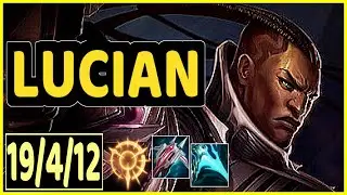 LUCIAN VS CORKI - 19/4/12 KDA ADC GAMEPLAY CHALLENGER I
