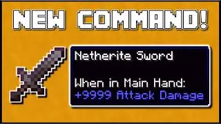 Minecraft 1.21 - How To Change Weapon Attack Damage