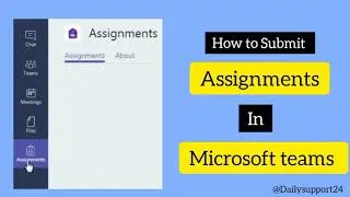 How to submit assignments in Microsoft teams #microsoftteams