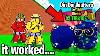 Getting MAX LEVEL Din Din Vaultero in Escape Tsunami for Brainrots