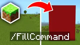 How To Use Fill Command In Minecraft Bedrock!