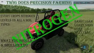 FS 22 Precision farming crop nitrogen levels