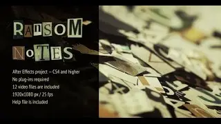 Ransom Notes Trailer Template - After Effects Project
