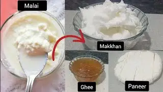 Makkhan Ghee aur paneer | malai se | Ghar me banaye aasani se | #butter #paneerrecipe #food 
