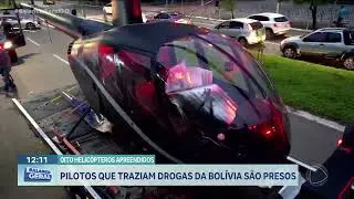 8 HELICÓPTEROS APREENDIDOS: POLÍCIAS REALIZAM OPERAÇÃO QUE COMBATE ORGANIZAÇÃO DE TRÁFICO DE DROGAS