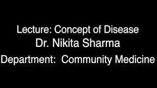 Concept Of Disease