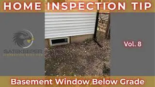 New Jersey Home Inspection Tip | Basement Window Below Grade