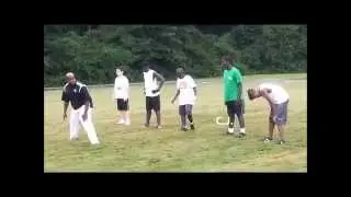 C.J. at HCMS Football Team Try-Out