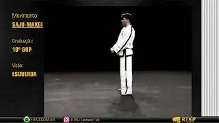 SAJU-MAKGI ⚪ | Vis&atilde;o ESQUERDA | Taekwon-do ITF Tul (Forma)