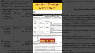Assistant General Manager recruitment #job