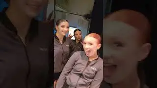 Competition Dancers Backstage