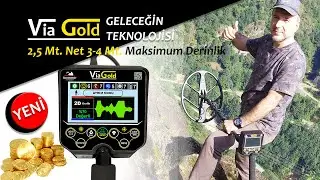 Via Gold altın define arama dedektörü otomatik zemin ayarı ve metal arama kullanım videosu