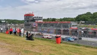 TCR UK Race 3 startline Crash - Red Flag - Brands Hatch