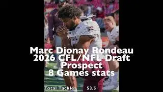 Marc Djonay Rondeau LB Ottawa - 2026 NFL/CFL Draft Prospect